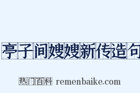 亭子间嫂嫂新传造句是什么意思的图片